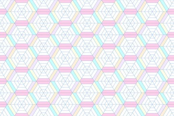 Abstract geometric seamless background with hexagon polygons