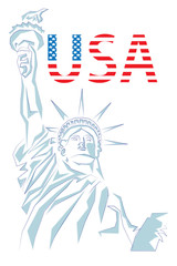 USA design over white background