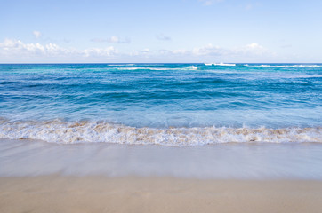 Ocean and tropical sandy beach background