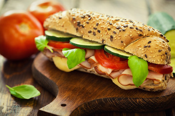 Ham and Cheese Sandwich