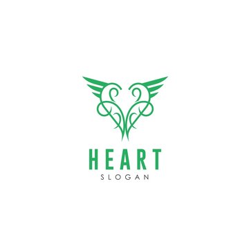 Modern Heart logo template