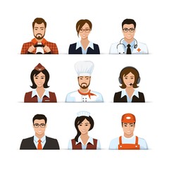 Driver Secretary Doctor Businnesman Cook Builder