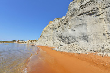 Xi beach in Kefalonia island - Greece