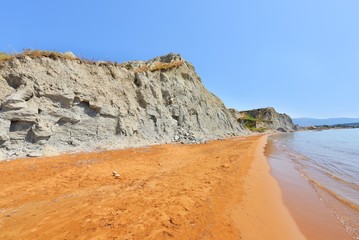 Xi beach in Kefalonia island - Greece