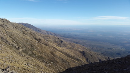 Desde la cima de la montaña