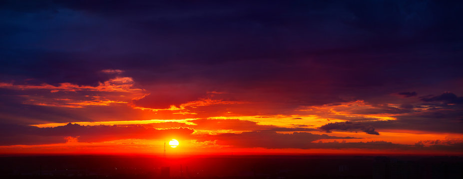 Fototapeta Red sunset