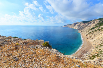 Obraz premium Famous beach Platia Ammos on Kefalonia island in Greece