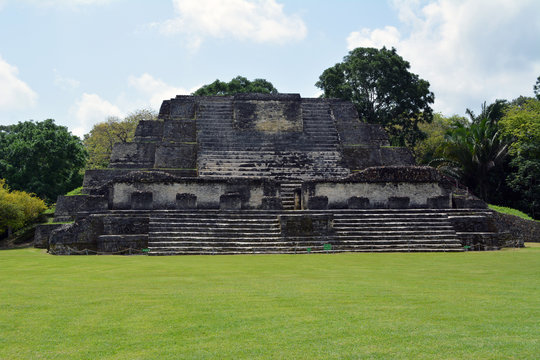 Altun Ha Temple/ Sun God Mayan Ruins