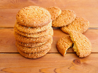 Homemade oatmeal cookies