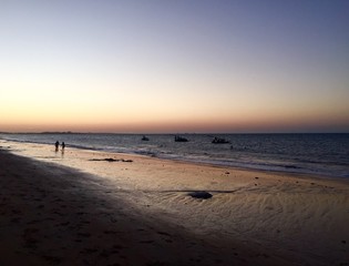 Sunset in Cumbuco, northeast of Brazil