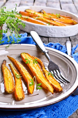 Baked carrots