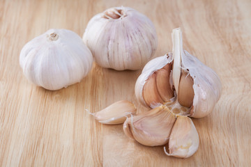 garlic on the chopping block