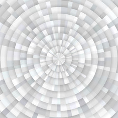 Abstract gray white shining circle tunnel vector background