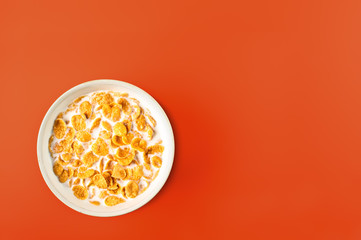 bowl with cornflakes