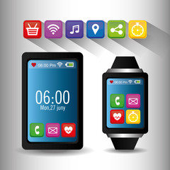 Wearable Technology digital design.