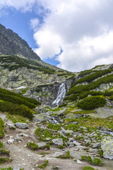 Fototapeta na wymiar Skok waterfall, High Tatras in Slovakia