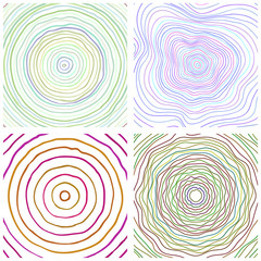 Fototapeta na wymiar Vector tree rings background, topographic map background concept
