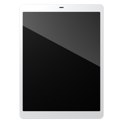 tablet pc on white background