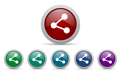 share vector icon set