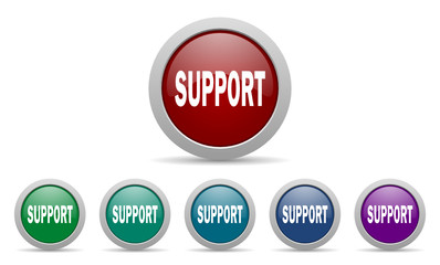 support vector icons set