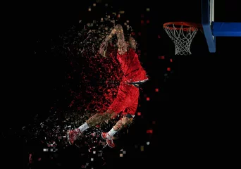 Foto auf Alu-Dibond basketball player in action © .shock