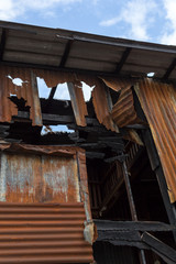 Fototapeta premium Burnt down