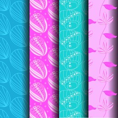 Blue and pink pattern