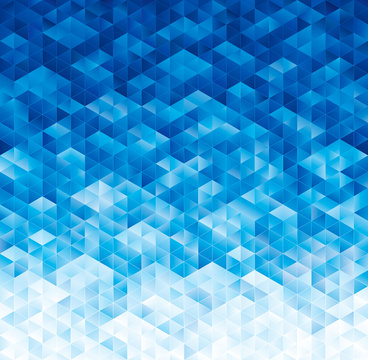 Abstract geometric blue texture background.