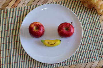 Happy fruit face