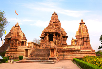 Fototapeta premium Lakshmana temple in Khajuraho, Madhya Pradesh, India