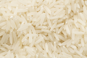 the background of long-grain rice, macro