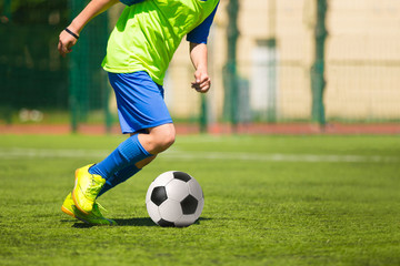 Soccer football match game. Training and football soccer tournament