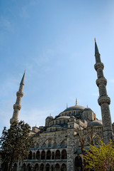 Fototapeta na wymiar The Blue Mosque, (Turkish: Sultanahmet Camii), Istanbul, Turkey.