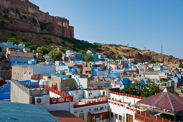 Blue City and Mehrangarh Fort, Jodhpur, India