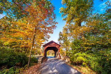 Maryland Covered Bridge in Autumn
