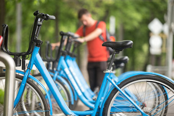 Fototapeta premium Rent bikes