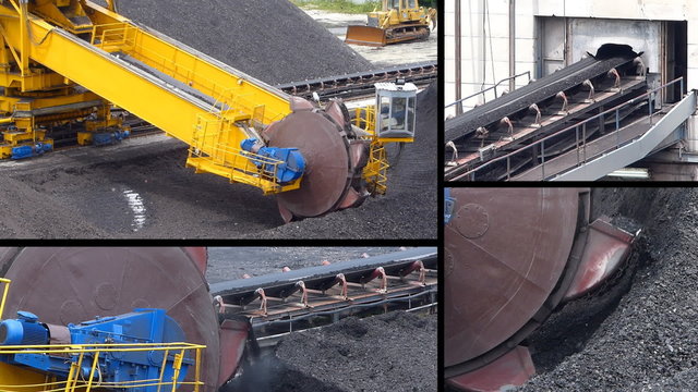 Wheel excavator for digging the coal and transport to power plant