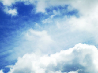 Obraz premium clouds with blue sky background