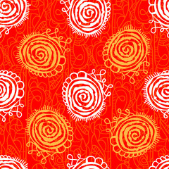 Seamless abstract red pattern