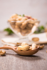 peanut in container