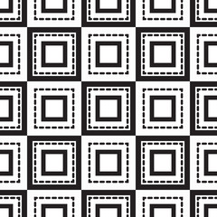 seamless monochrome  ornament squares