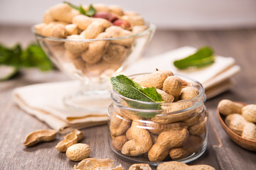 peanut in container