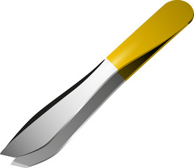 tweezers Abstract vector illustration of isolated EPS 10tweezers