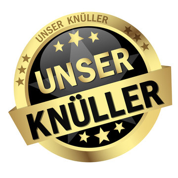 Button with Banner UNSER KNÜLLER