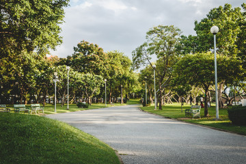 Public park for relaxation in Thailand