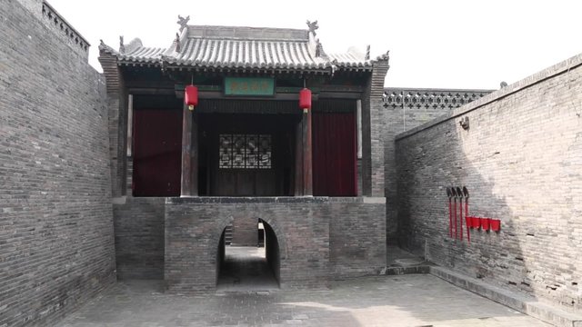 old chinese buildings in the ancient city of pingyao china