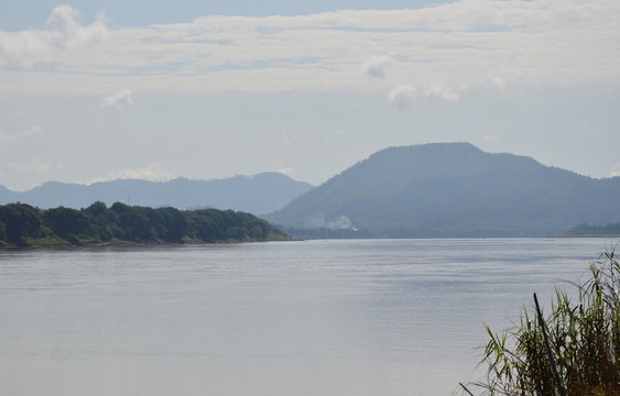 Mekong River landscape in Thailand