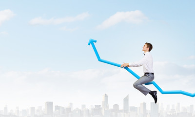 Businessman ride graph