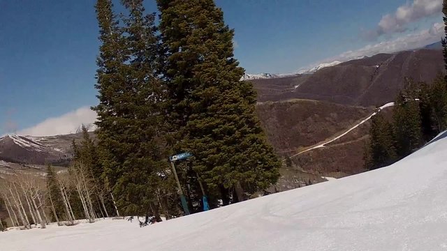 skier on empty run