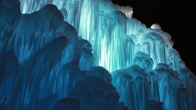 frozen ice castle walls